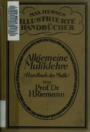 Allgemeine Musiklehre : Handbuch Der Musik