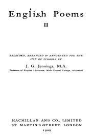 English Poems Ii