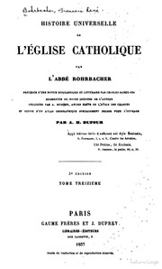 Histoire Universelle De L'eglise Catholique