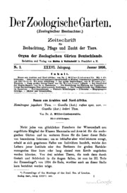 Der Zoologische Garten