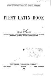 First Latin Book ...