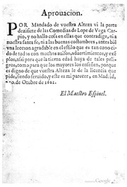 Decima septima parte de las comedias de Lope de Vega Carpio ..