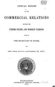Commercial Relations Of The United States With Foreign Countries