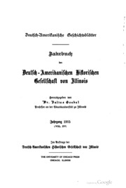 Deutsch-amerikanische geschichtsblätter