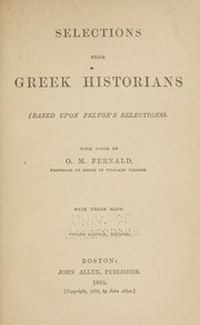 Selections From Greek Historians