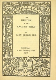 The History Of The English Bible