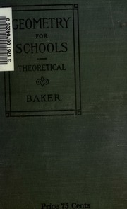 Geometry For Schools; Theoretical