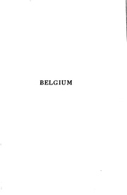 Belgium; A Personal Narrative