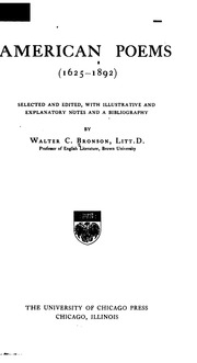American Poems (1625-1892)