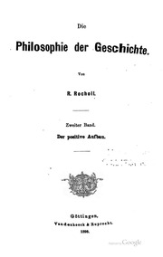 Die Philosophie Der Geschichte