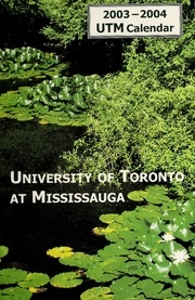 Erindale College, Faculty Of Arts And Science Calendar, 2003-2004