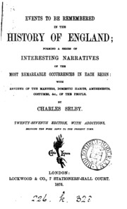 Events To Be Remembered In The History Of England