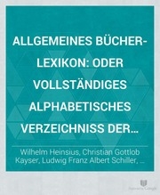 Allgemeines bücher-lexicon