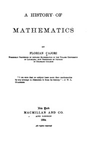 A History Of Mathematics