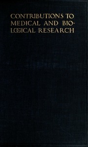 Contributions To Medical And Biological Research