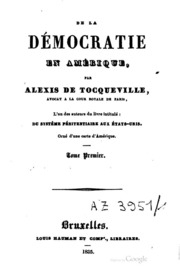 De la démocratie en Amérique