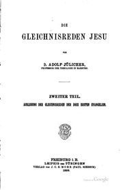 Die Gleichnisreden Jesu