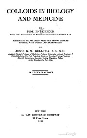 Colloids In Biology And Medicine