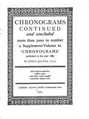 Chronograms, 5000 And More In Number, Excerpted Out Of Various Authors And Collected At Many Places