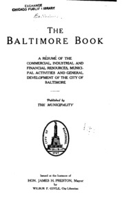 The Baltimore Book: A Résumé of the Commercial, Industrial and Financial Resources
