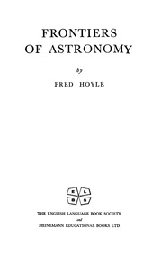 Frontiers Of Astronomy