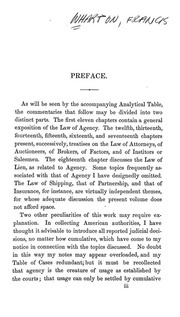 A Commentary On The Law Of Agency And Agents