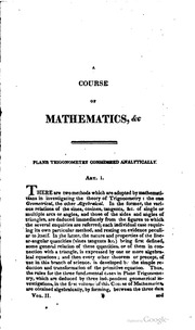 A Course Of Mathematics ... For The Use Of Academies, As Well As Private Tuition
