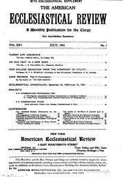 American Ecclesiastical Review