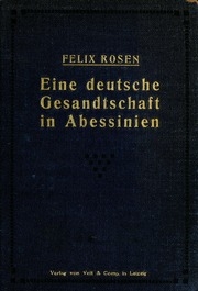 Eine Deutsche Gesandtschaft In Abessinien