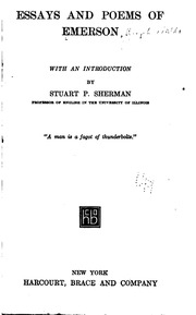 Essays And Poems Of Emerson