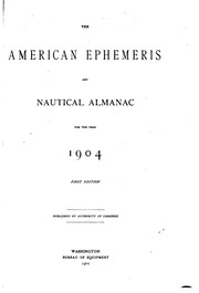 The American Ephemeris And Nautical Almanac. (1855-1980)