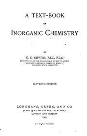 كتاب نصي للكيمياء غير العضوية