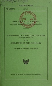Freedom Of Information: A Compilation Of State Laws