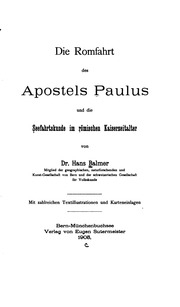 Die romfahrt des apostels Paulus und die seefahrtskunde im römischen kaiserzeitalter