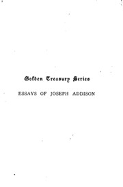 Essays Of Joseph Addison