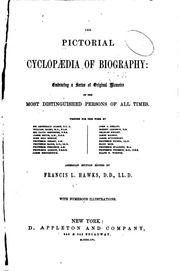 Appletons' cyclopædia of biography: embracing a series of original memoirs of the most distinguished persons of all times ..