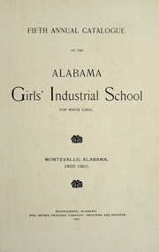Fifth Annual Catalogue Of The Alabama Girls' Industrial School Of Alabama