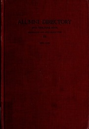 Alumni Directory And Ten-year Book
