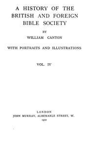 A History Of The British And Foreign Bible Society
