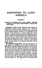 Exporting To Latin America; A Handbook For Merchants, Manufacturers And Exporters