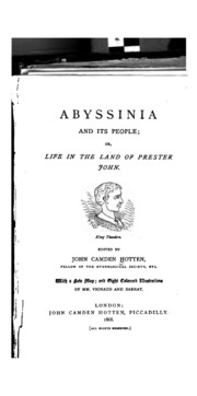 Abyssinia And Its People;