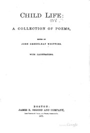 Child Life: A Collection Of Poems