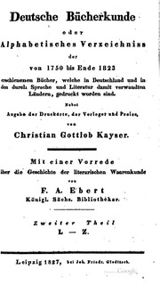 Deutsche bücherkunde;