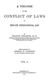 A Treatise On The Conflict Of Laws; Or, Private International Law