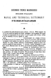 A Nautical And Technical Dictionary Of The English And Italian Languages