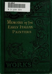 Memoirs Of The Early Italian Painters