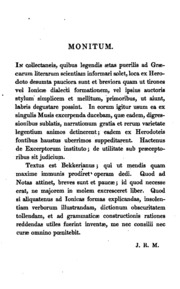 Excerpta ex Herodoto: in usum Regiæ scholæ Londinensis, ex ed. Bekkeri ...