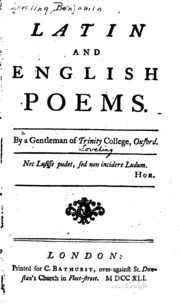 Latin And English Poems