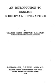 An Introduction To English Medieval Literature