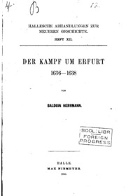 Der Kampf Um Erfurt 1636-1638